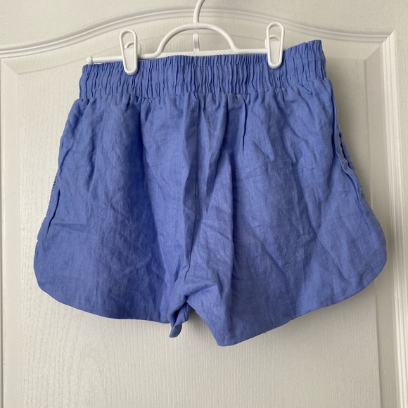 Millau blue shorts. Sides are ladder stitched. NWT. Pull cord waist. - Picture 2 of 5